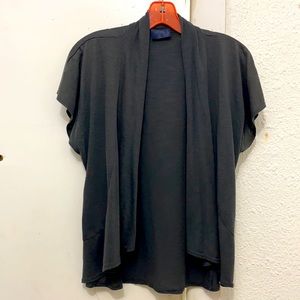 Gray short cardigan